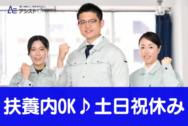 甲斐市＜週3～OK・午後から勤務・土日祝休み＞化粧品製造工場での材料投入・梱包作業【AE3933】